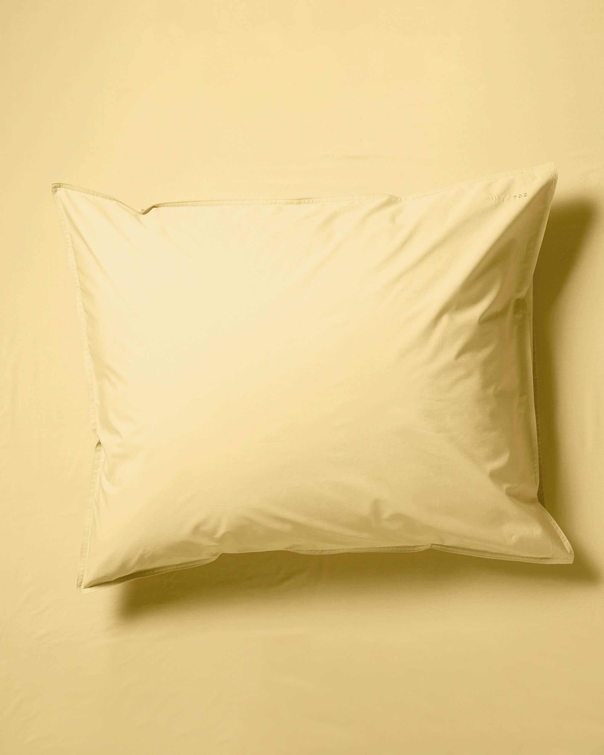 Kissenbezug Perkal-Baumwolle Butter Yellow