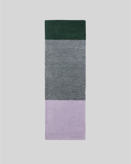 Vloerkleed Wol Horizontaal Green Lilac - SUITE702