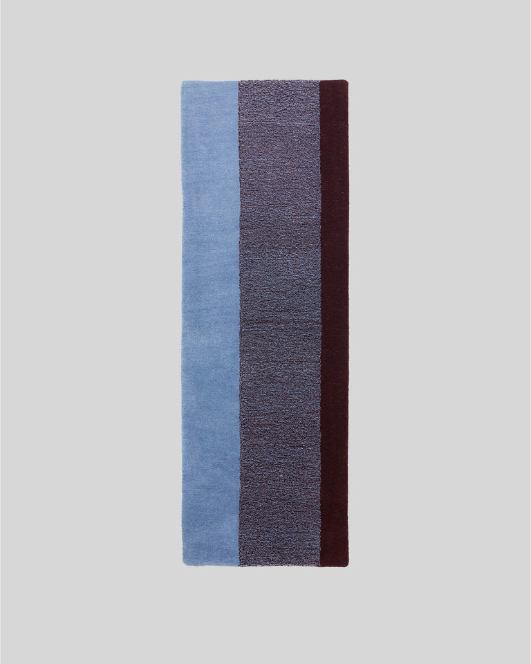 Vloerkleed Wol Verticaal Sky Blue Bordeaux - SUITE702