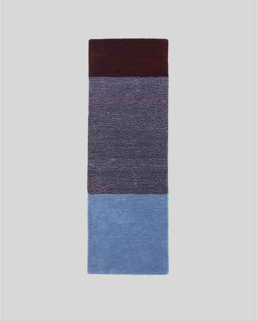 Carpet Wool Horizontal Sky Blue Bordeaux