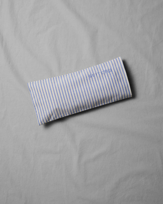 Aroma Eye Pillow Streep Blue Ecru