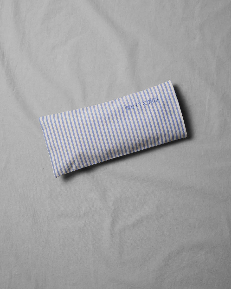 Aroma Eye Pillow Stripe Blue Ecru