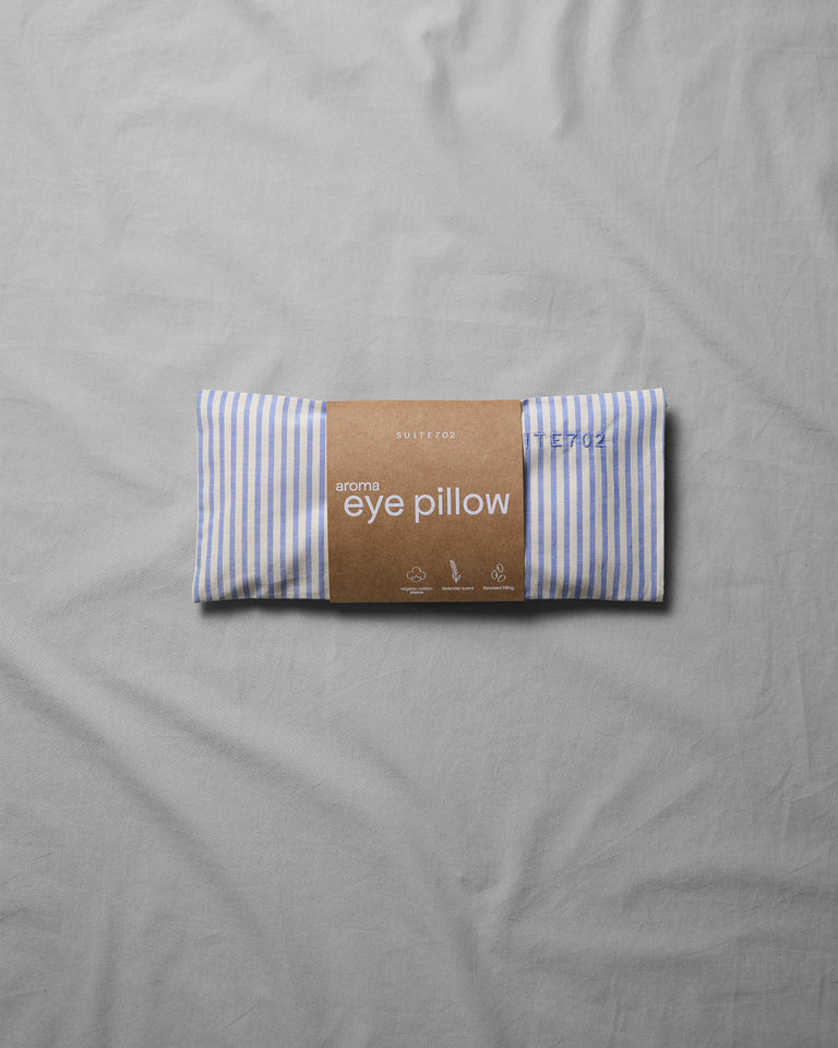 Aroma Eye Pillow Streep Blue Ecru - SUITE702