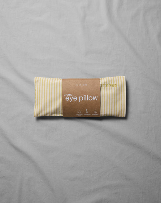 Aroma Eye Pillow Streep Lemon Ecru