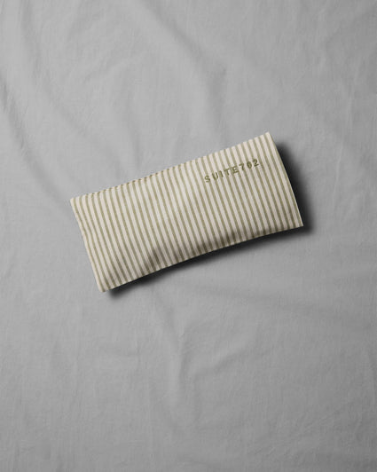 Aroma Eye Pillow Streep Olive Ecru - SUITE702
