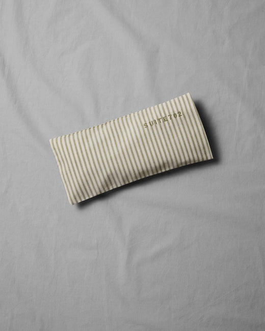 Aroma Eye Pillow Streep Olive Ecru - SUITE702