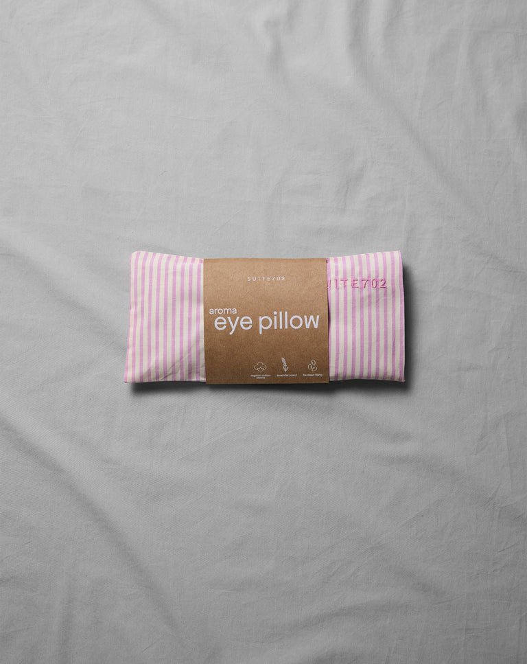 Aroma Eye Pillow Streep Pink Ecru - SUITE702