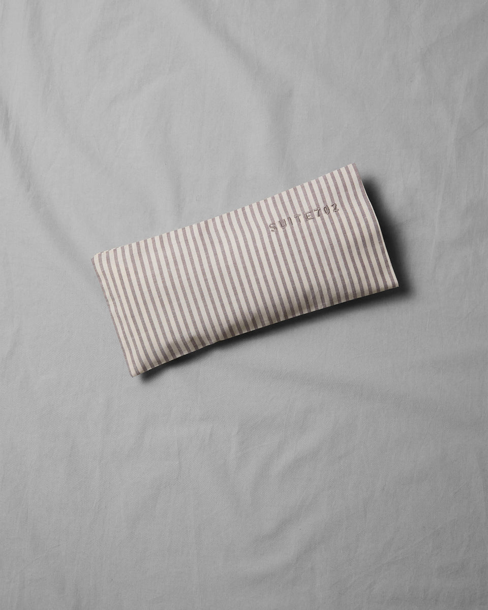 Aroma Eye Pillow Streep Brown Ecru