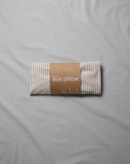 Aroma Eye Pillow Streep Brown Ecru - SUITE702