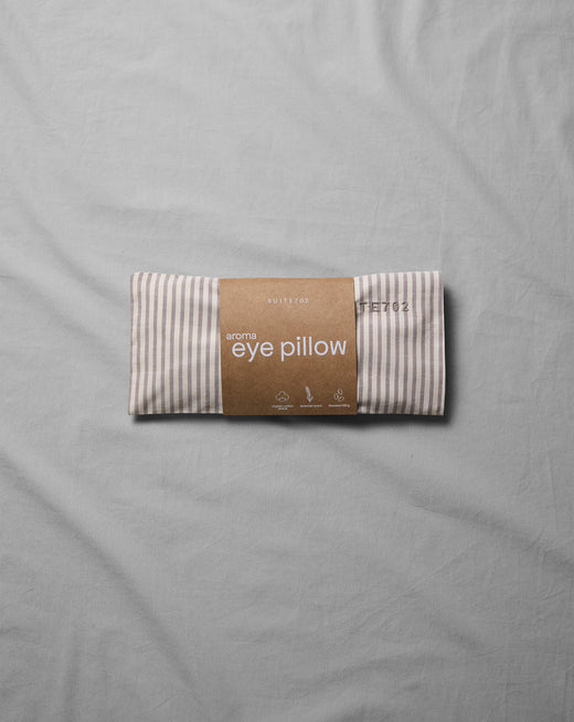 Aroma Eye Pillow Streep Brown Ecru - SUITE702