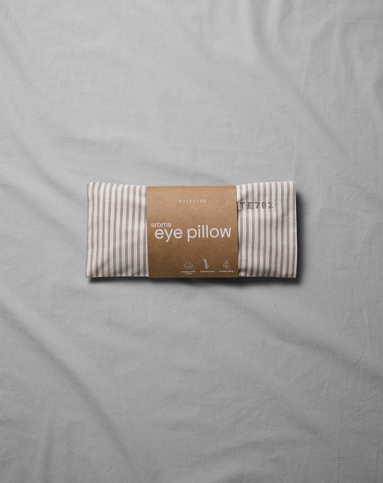 Aroma Eye Pillow Streep Brown Ecru - SUITE702