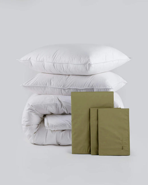 Down Percale Bundle Olive Green