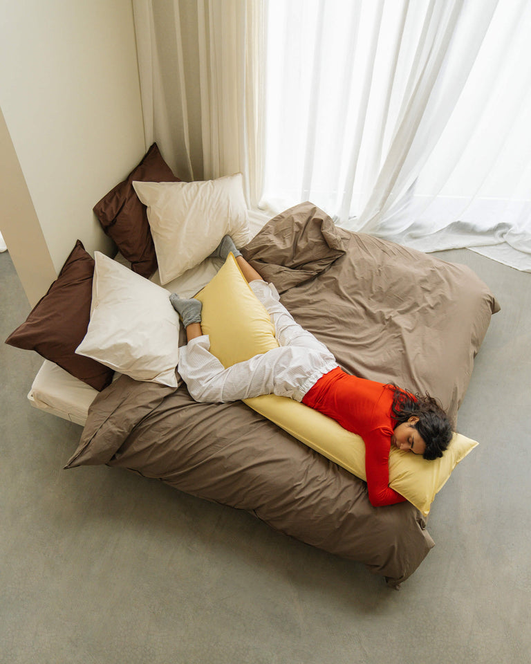 bedMATE Kissenbezug Baumwolle Butter Yellow