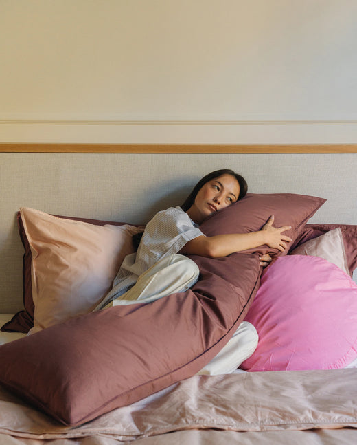 bedMATE Pillowcase Satin Red Wine
