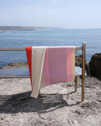 Strandlaken Red Dark Green Toffee Pink - SUITE702