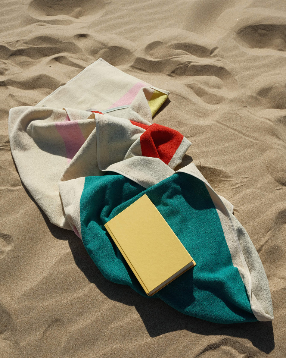 Strandlaken Pink Turquoise Lime Red - SUITE702