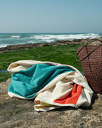 Beach towel Pink Turquoise Lime Red