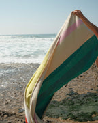 Beach towel Pink Turquoise Lime Red
