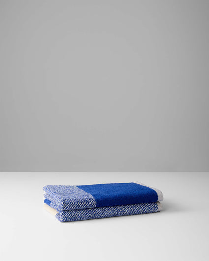 Gastendoekjes Set Blend Cobalt Blue Ecru (2 st.) - SUITE702