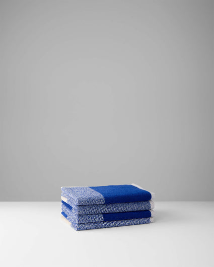 Gastendoekjes Set Blend Cobalt Blue Ecru (2 st.) - SUITE702