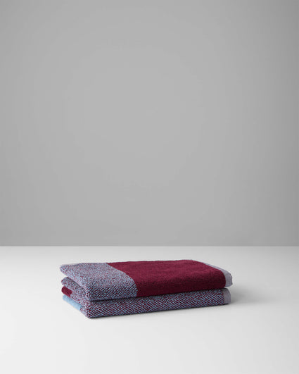 Gastendoekjes Set Blend Sky Blue Bordeaux (2 st.) - SUITE702