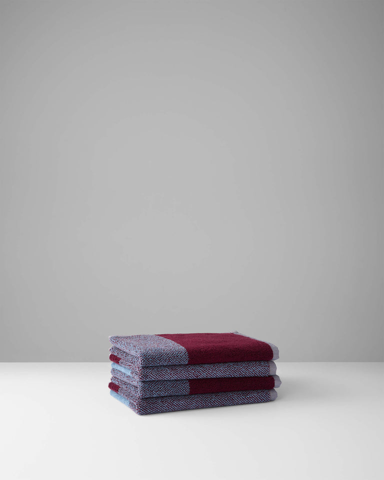 Gastendoekjes Set Blend Sky Blue Bordeaux (2 st.) - SUITE702