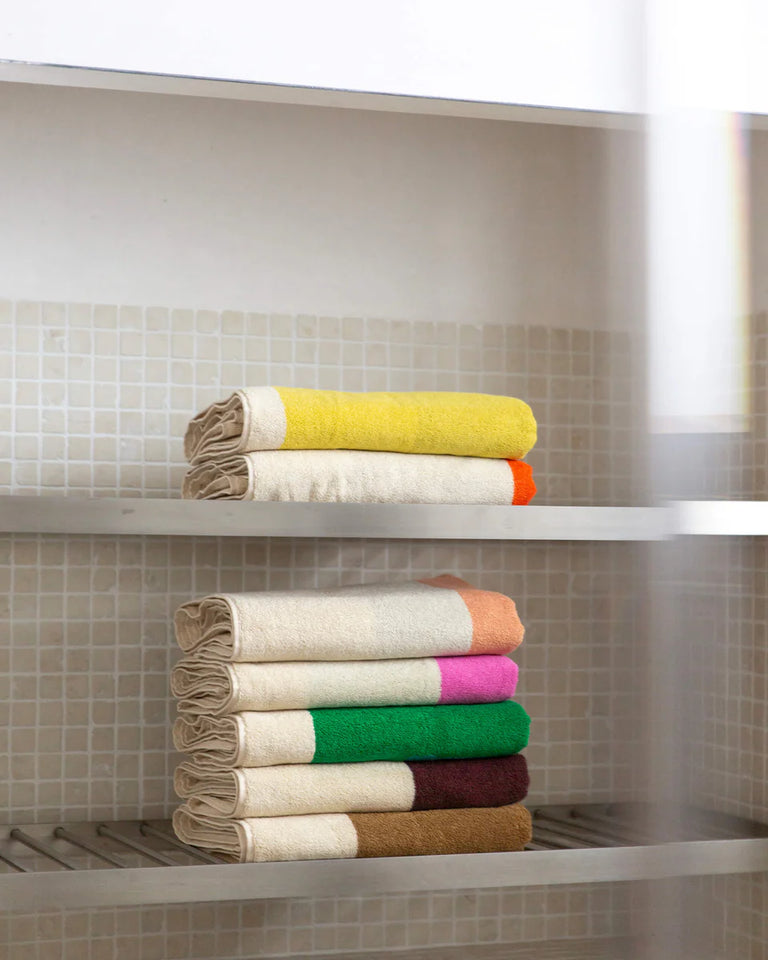 Badhanddoeken Set Royal Blue Pink Yellow Orange (4 st.) - SUITE702