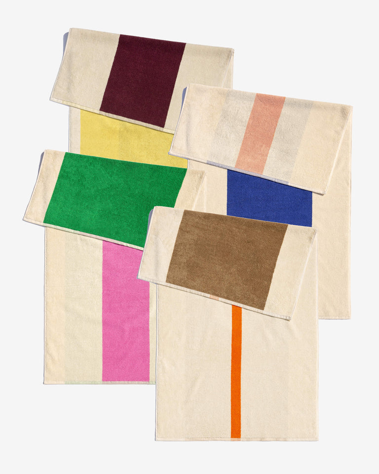 Badhanddoeken Set Royal Blue Pink Yellow Orange (4 st.) - SUITE702