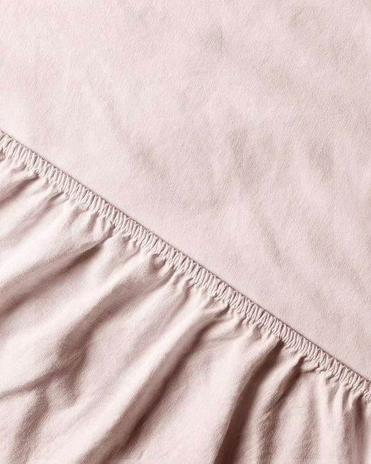 Drap housse lin blush