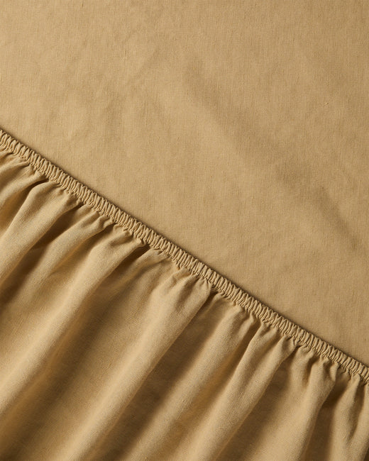 Fitted sheet Linen Hay