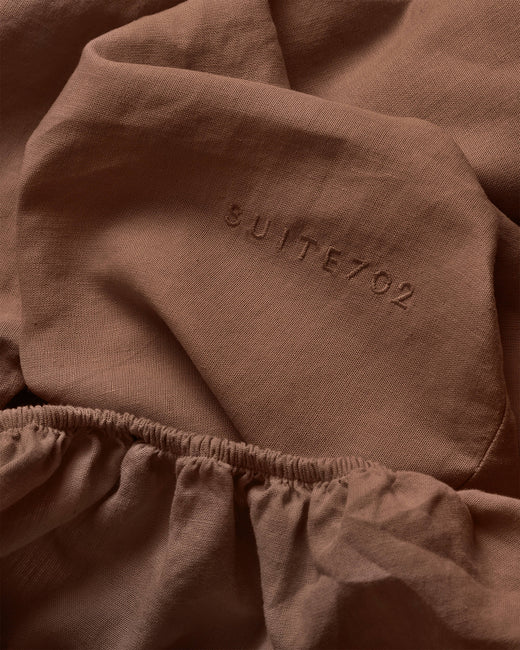 Hoeslaken Linnen Mocca - SUITE702