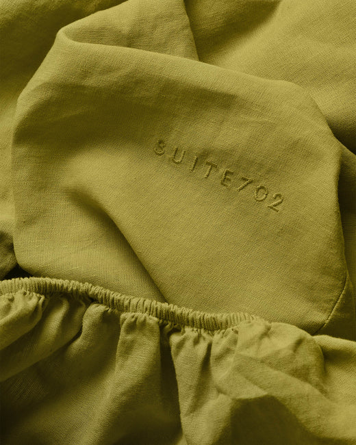 Hoeslaken Linnen Pear Green - SUITE702