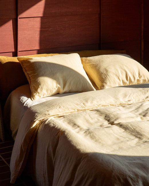 Dekbedovertrek Linnen Creamy Yellow - SUITE702