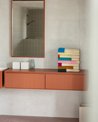 Badhanddoeken Set Yellow Aqua Pink Red (4 st.) - SUITE702