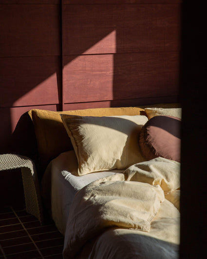 Beddengoed Set Linnen Creamy Yellow - SUITE702