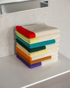 Handdoeken Set Turquoise Red Lime Dark Green (4 st.) - SUITE702