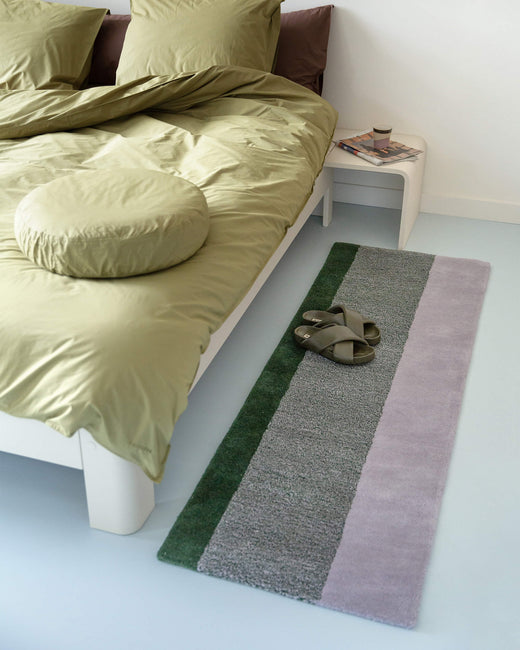 Vloerkleed Wol Verticaal Green Lilac - SUITE702