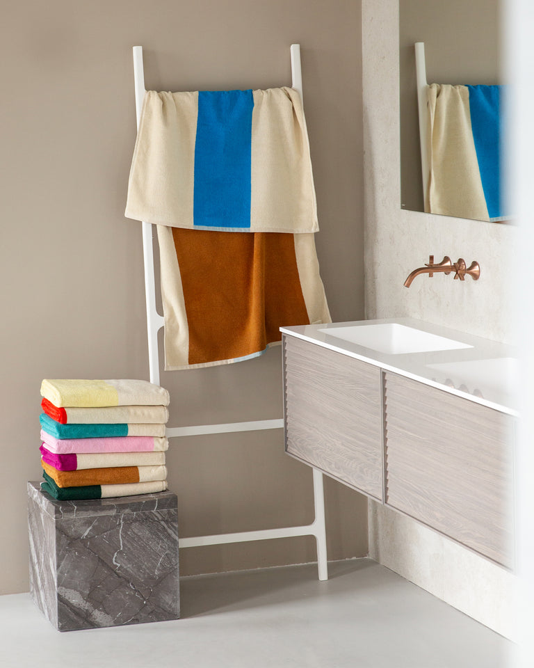 Badhanddoeken Set Yellow Aqua Pink Red (4 st.) - SUITE702