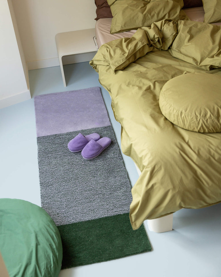 Vloerkleed Wol Horizontaal Green Lilac - SUITE702