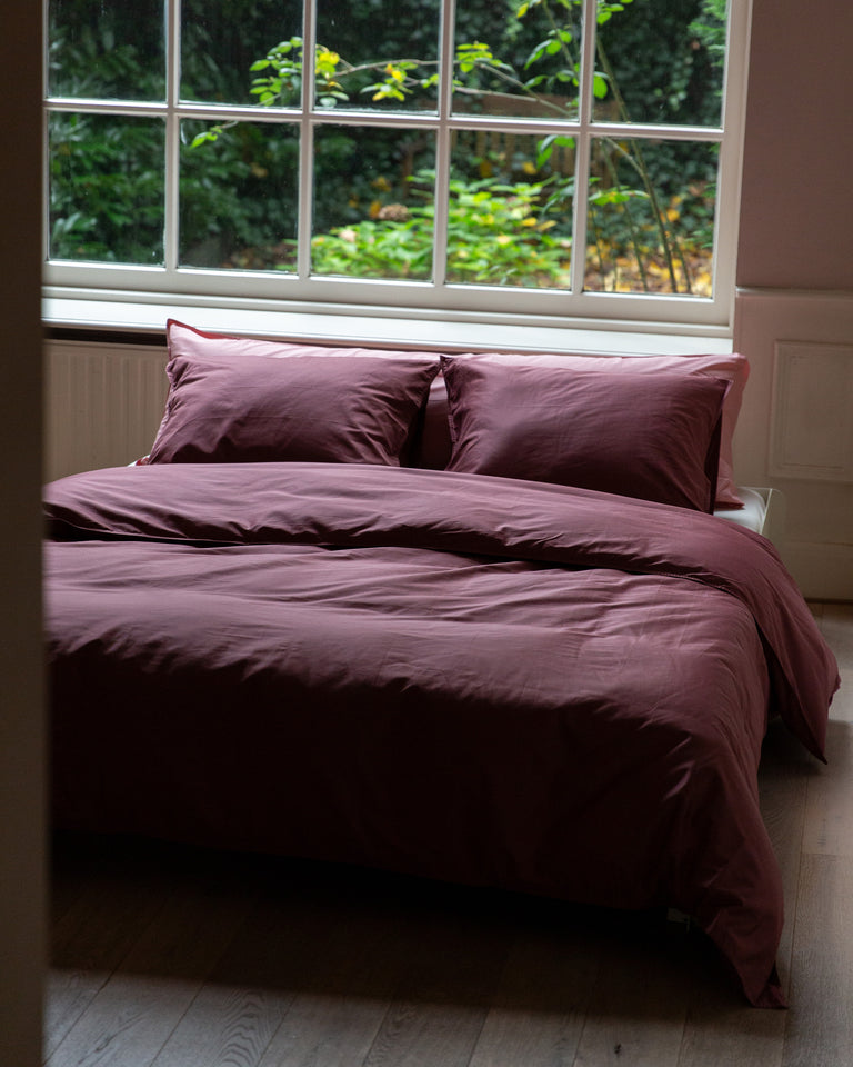 Bettbezug Satin Red Wine