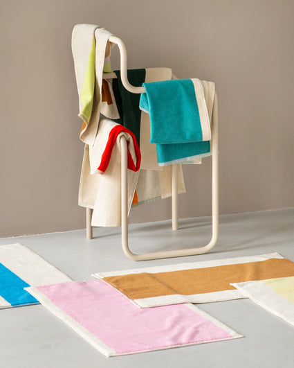 Handdoeken Set Turquoise Red Lime Dark Green (4 st.) - SUITE702