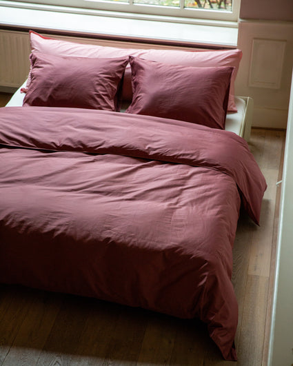 Bettbezug Satin Red Wine