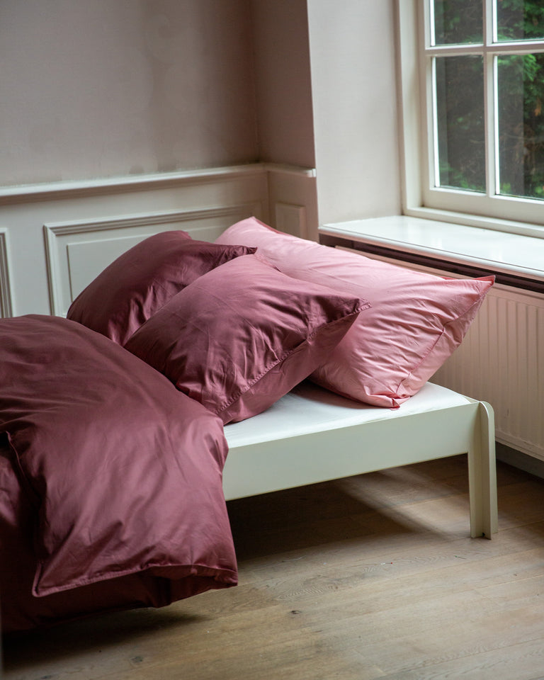 Taie d'oreiller Satin Red Wine