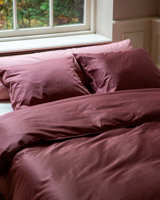 Bettwäsche-Set Satin Red Wine