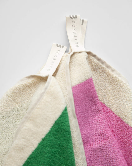 Handdoeken Set Sunny Yellow Brown Orange Sky Blue (4 st.) - SUITE702