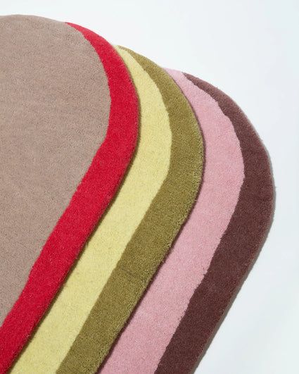 Teppich aus Wolle Eclipse Oval Blush Cocoa