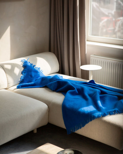 Mohair Plaid Cloud Cobalt Blue - SUITE702