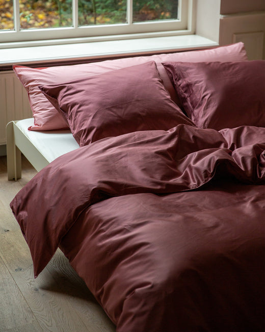 Taie d'oreiller Satin Red Wine