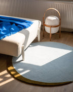 Vloerkleed Wol Eclipse Sky Blue Dark Olive