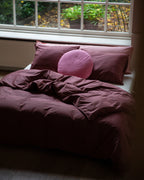 Parure de lit Satin Red Wine